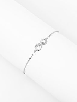 Nistra - Women 925 Sterling Silver Infinitely Chic Bracelet