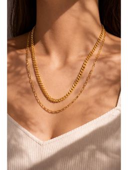 Niska - Women Gold Modern Style Classic Necklace