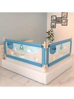 BAYBEE - Blue Baby Bed Rails Guard Barrier For Baby Kids Safety