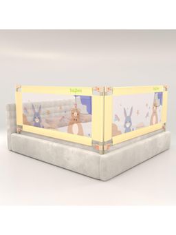 BAYBEE - Beige Baby Bed Rails Guard Barrier For Baby Kids Safety