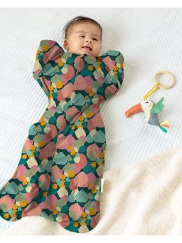 Cocoon Care - Oragnic Bamboo Cotton Swaddle Up Sleep Pod for Baby Kids - Multi-Color