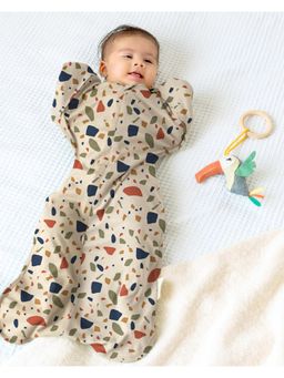 Cocoon Care - Oragnic Bamboo Cotton Swaddle Up Sleep Pod for Baby Kids - Multi-Color