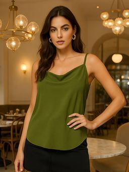 Don’t be basic - Olive Solid Top