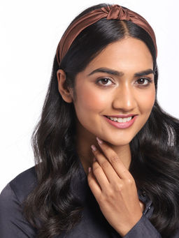 Blueberry - Brown Knoted Hairband