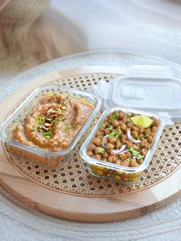 The Better Home - Rectangular Printed Borosilicate Kitchen Containers