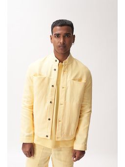 No Grey Area - Yellow Nehru Shacket