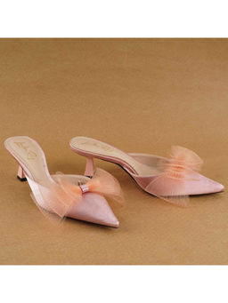 London Rag - Organza Bow Embellished Mules