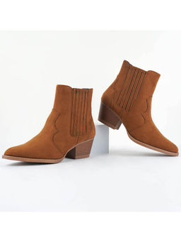 London Rag - Ankle Length Low Heel Cowboy Boots