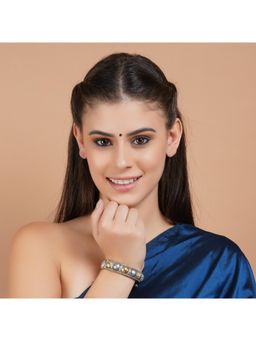 STUDIO B40 - Womens Oxidised Multi-Color Kada