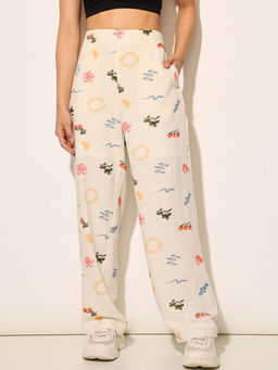 ONLY - Beige Printed Pant