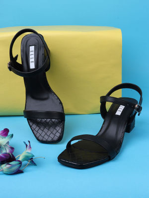 Buy ELLE Black Women Buckle Sandals Online