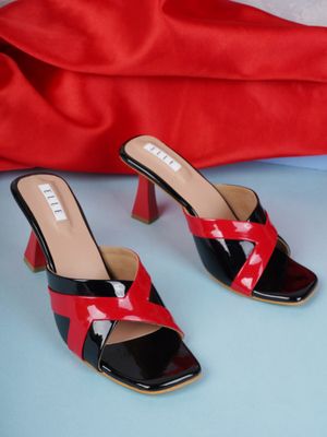 Buy ELLE Black Women Slip On Sandals Online