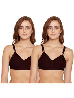 Bodycare - Pack of 2 B-C-D Cup Bra In Wine Colour