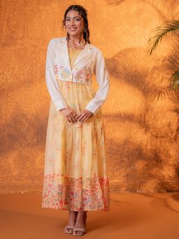 ZUMMER - Women Yellow Zummer Dress With Jacket