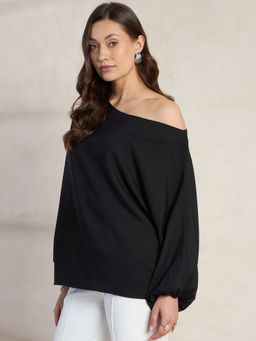 Femmella - Black One Shoulder Top