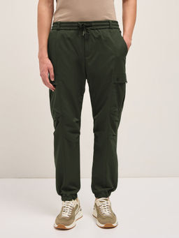 The Bear House - Mens Green Relaxed Fit Cargo