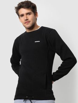 Campus Sutra - Men Solid Full Sleeve Sweatshirts