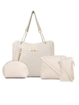 Legal Bribe - Beige Crock Shoulder Bag (Set of 4)