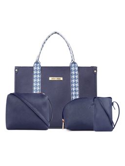 Legal Bribe - Blue Front Strap Solid Handbag (Set of 5)