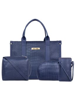 Legal Bribe - Blue Front Strap Crock Handbag (Set of 4)