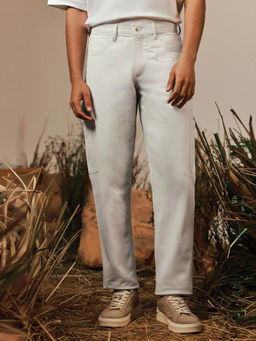 Andamen - Mens Pure Cotton Pocket Detail Regular Fit Cargo Pant