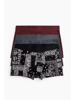 H&M - Men Black 3-Pack Cotton Short Trunks