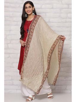 Rangriti - Cream Cotton Dupatta