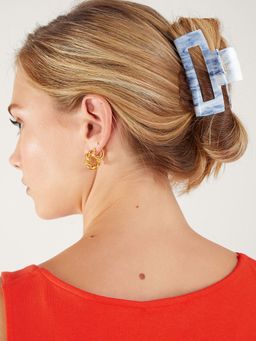 Accessorize London - Rectangular Marbled Claw Clip
