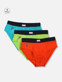 U.S. POLO ASSN. - Boys Assorted IKBA Mid-Waist Solid Cotton Spandex Briefs - (Pack of 3)