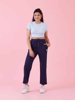 Muvazo - Bloom Crop T-shirt Blue