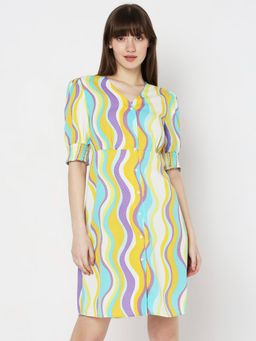 VERO MODA - Women Printed Multicolor Dress