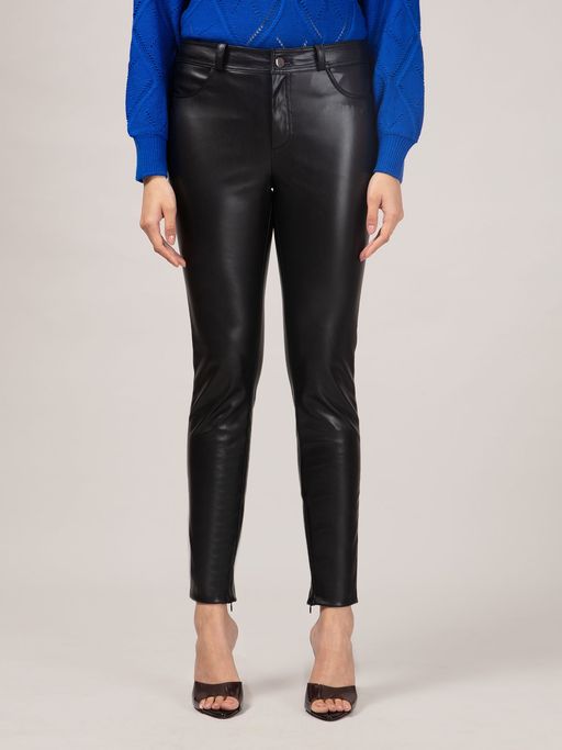 Buy Twenty Dresses by Nykaa Fashion Black Faux Leather Skinny