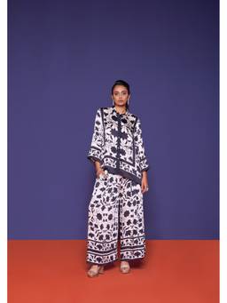 RCKC Aurum - Noir Multi-Color Floral Printed Co-Ord Set