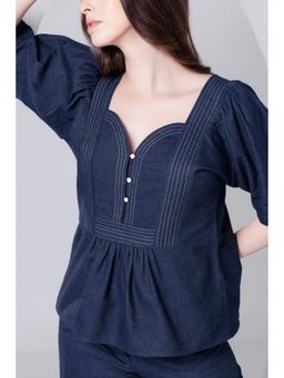 JULO - Denim Vogue Indigo Co-ords Set