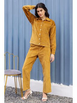 JULO - Mustard Charm Corduroy Co-Ord Set