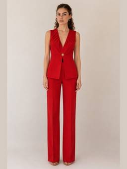 JULO - Rouge elan Edit Red Co-Ord Set