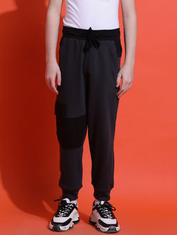 Lil Tomatoes - Boys Grey Solid Cotton Looper Joggers