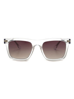 Scott Sunglasses - Gradient Grey Lens Wayfarer Sunglass Crystal White Frame - 2496 C3 Harrison 52