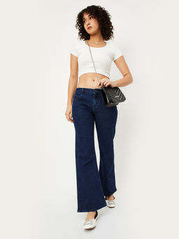max - Women Blue Washed Bootcut Jeans