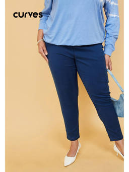 max - Women Blue Solid Stretch Jeggings