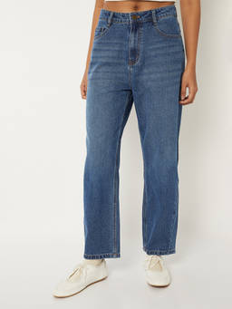 max - Women Blue Washed Denim Jeans