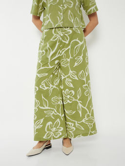 max - Women Green Printed Palazzo