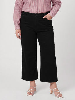 max - Women Black Solid Mid Rise Jeans