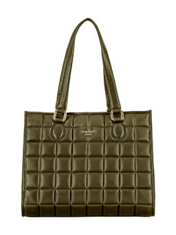 Eske - Taupe Nappa Leonie Square Tote Bag For Women