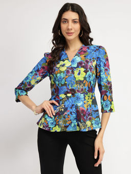 FableStreet - Women Multi-Color Floral Top