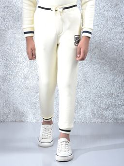 CRIMSOUNE CLUB - Boys Cream Joggers