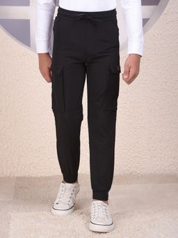 CRIMSOUNE CLUB - Boys Black Cargo Joggers