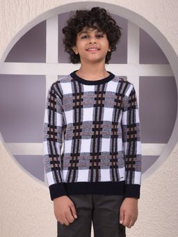 CRIMSOUNE CLUB - Boys Multi-Color Jacquard Sweater