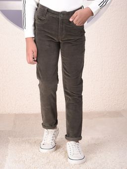 CRIMSOUNE CLUB - Boys Grey Corduroy Trouser