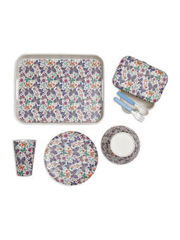 Little Surprise Box - Butterfly Theme 7 Pcs Eco Friendly Bamboo Fibre Meal Set